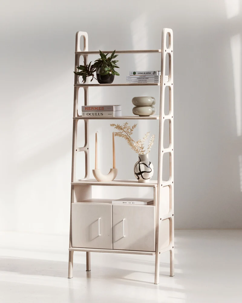Maxi Bookcase with open cabinet · 190 cm