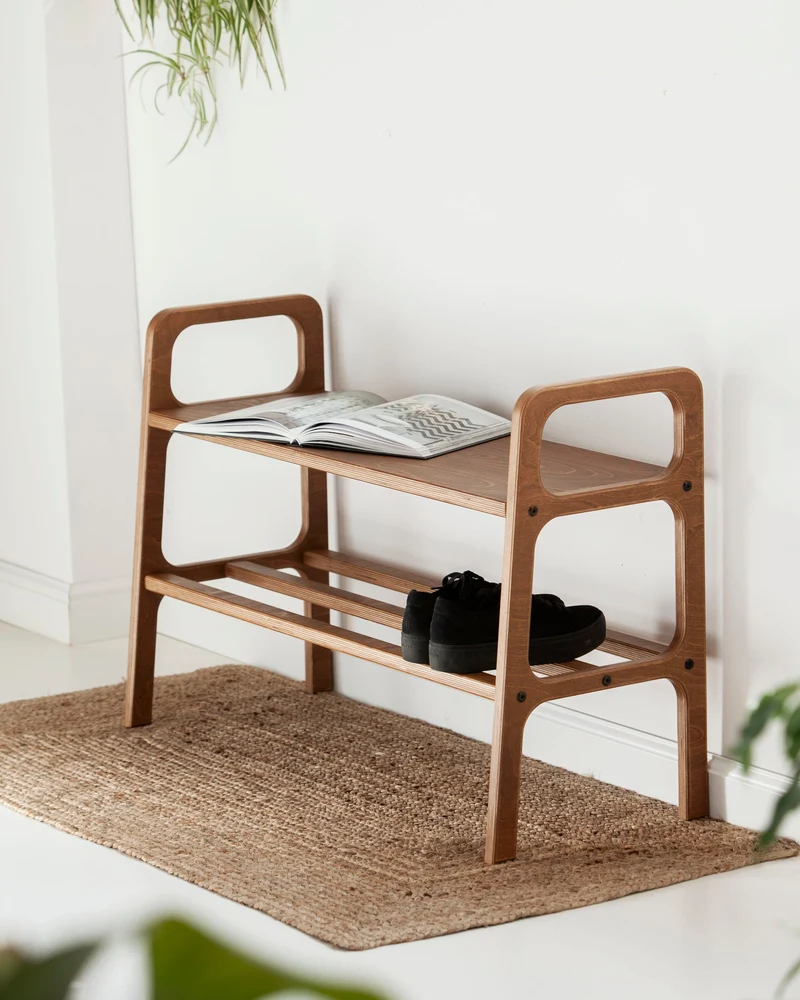 Japandi Shoe Bench