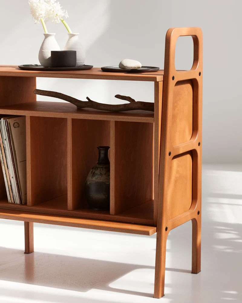 Vinyl Record Credenza · 143 cm
