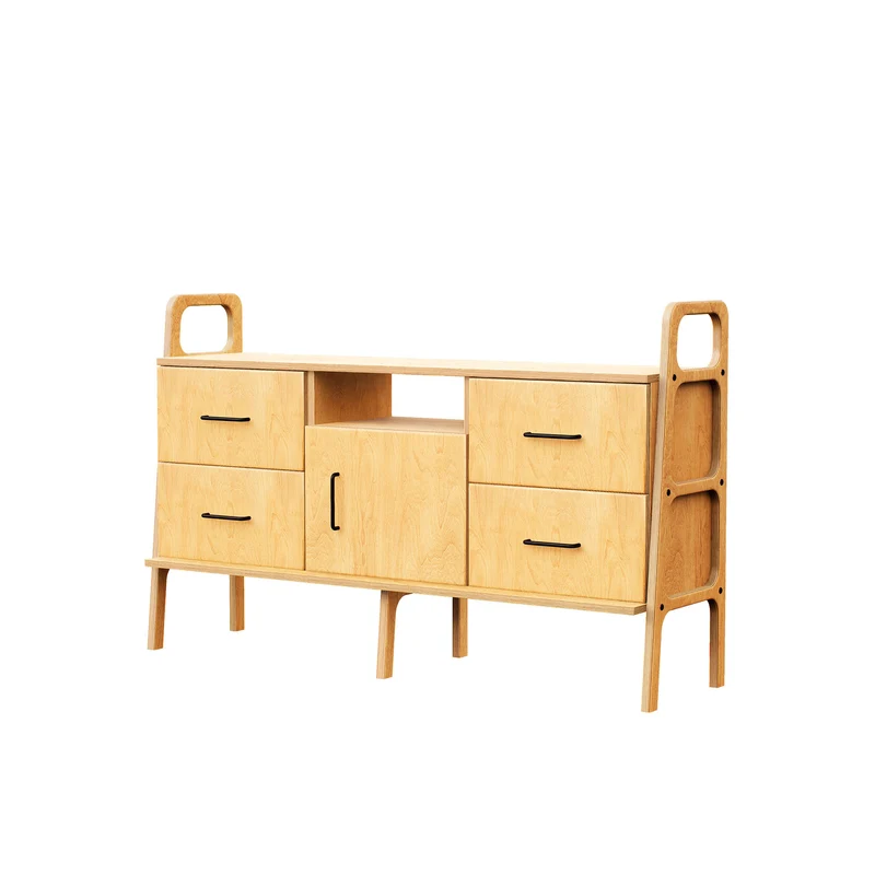 Mid-Century Credenza · Two Drawers & Open · 143 cm