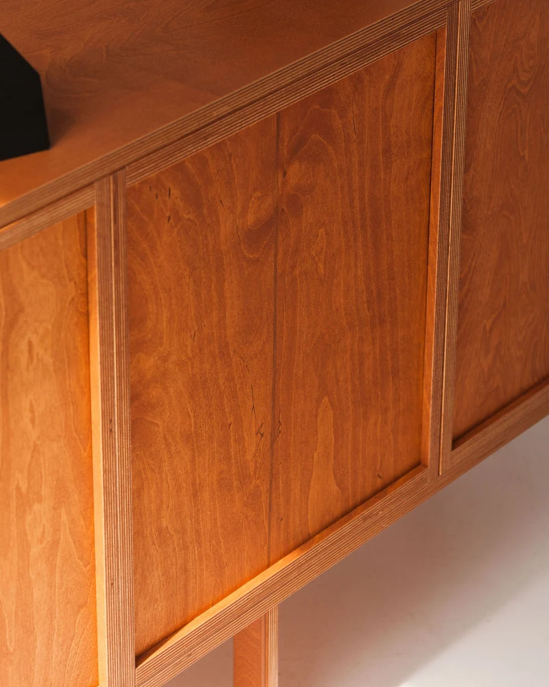 Mid-Century Credenza · Two Drawers & Cabinet · 143 cm