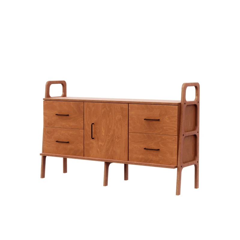 Mid-Century Credenza · Two Drawers & Cabinet · 143 cm
