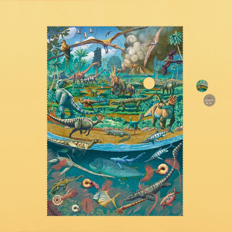 Casse-tête + histoire | 100 pcs - Age of dinosaurs