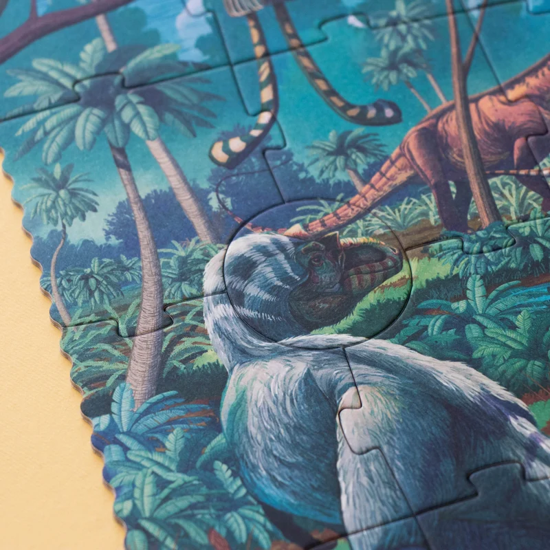Casse-tête + histoire | 100 pcs - Age of dinosaurs