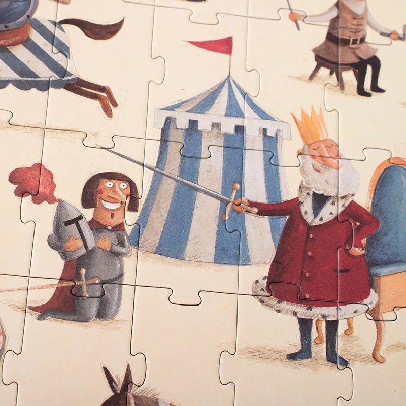 Casse-tête recyclé | 100 pcs - Chevalier