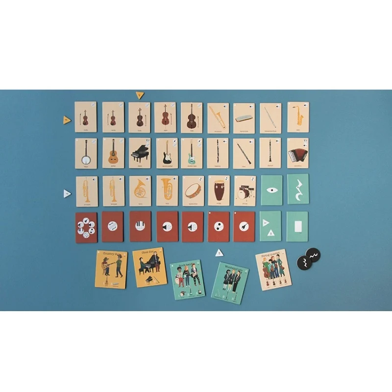 Jeu d'observation + mémoire - Instruments musicaux