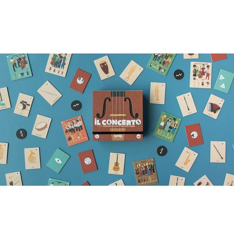 Jeu d'observation + mémoire - Instruments musicaux
