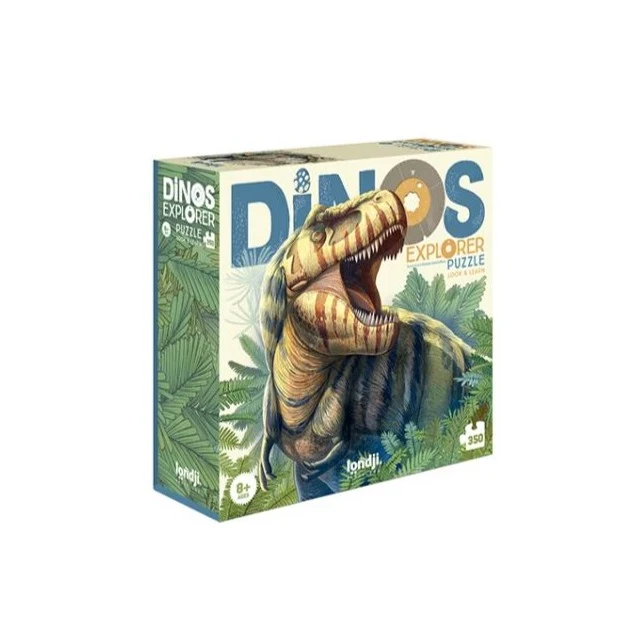 Casse-tête éducatif recyclé | 350 pcs - Dinos explorer