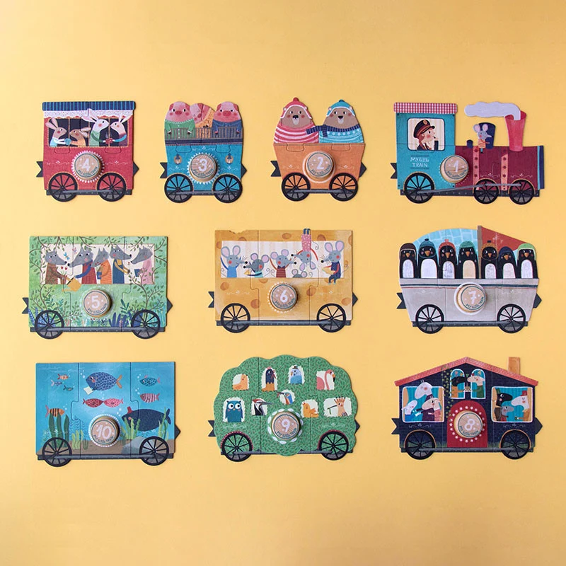 Casse-tête évolutif recyclé - My little train