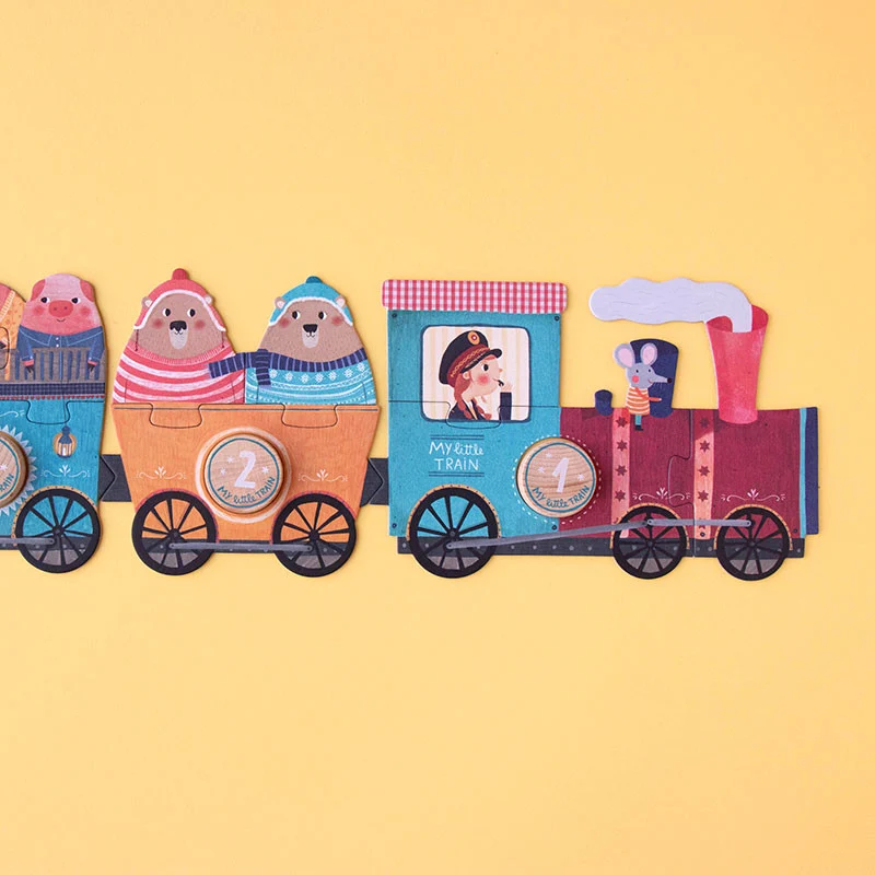 Casse-tête évolutif recyclé - My little train