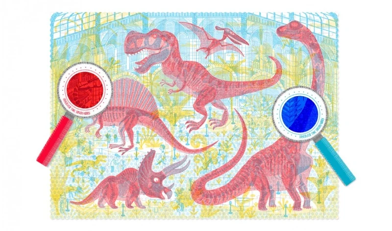 Casse-tête recyclé | 200 pcs - Les dinosaures
