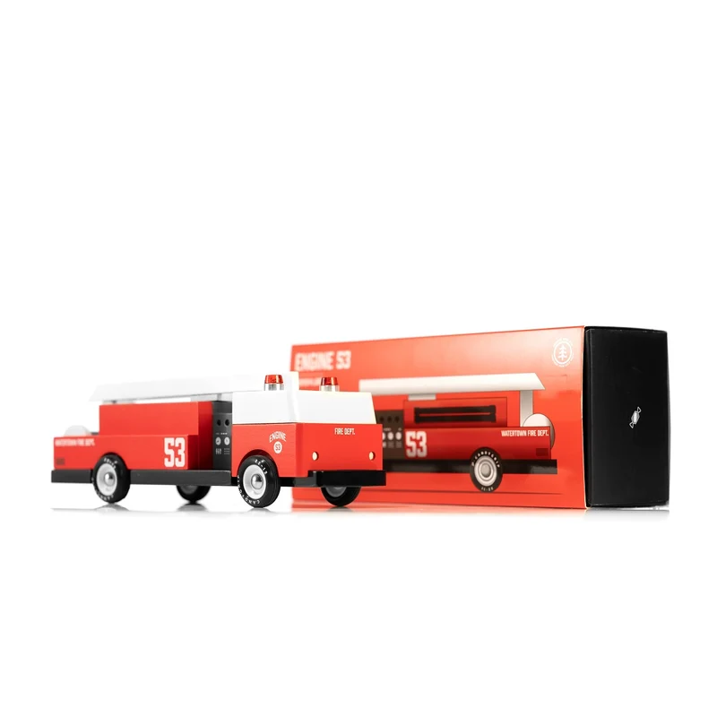 Grand camion de bois - Camion de pompier