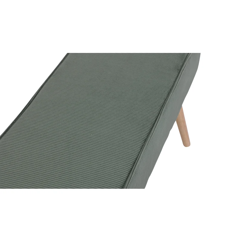 Banc velours côtelé vert foncé