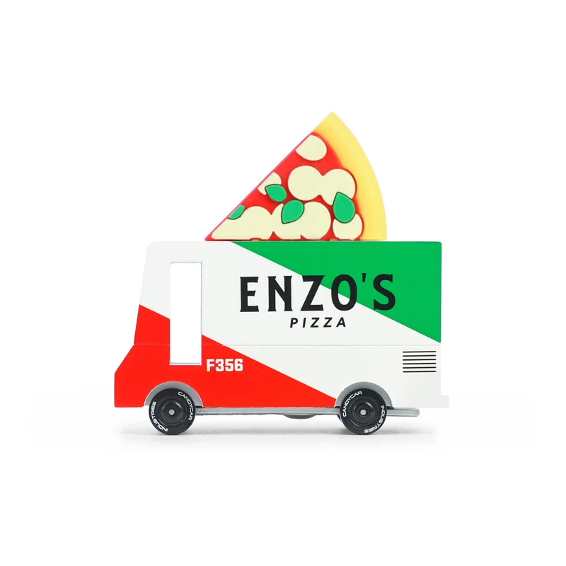 Petit camion de bois - Pizza