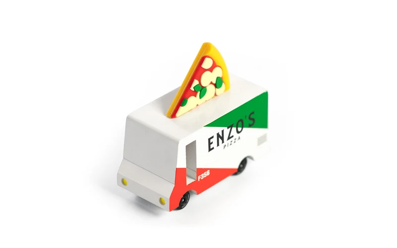 Petit camion de bois - Pizza