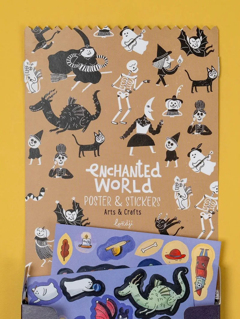 Affiche + 152 autocollants - Enchanted