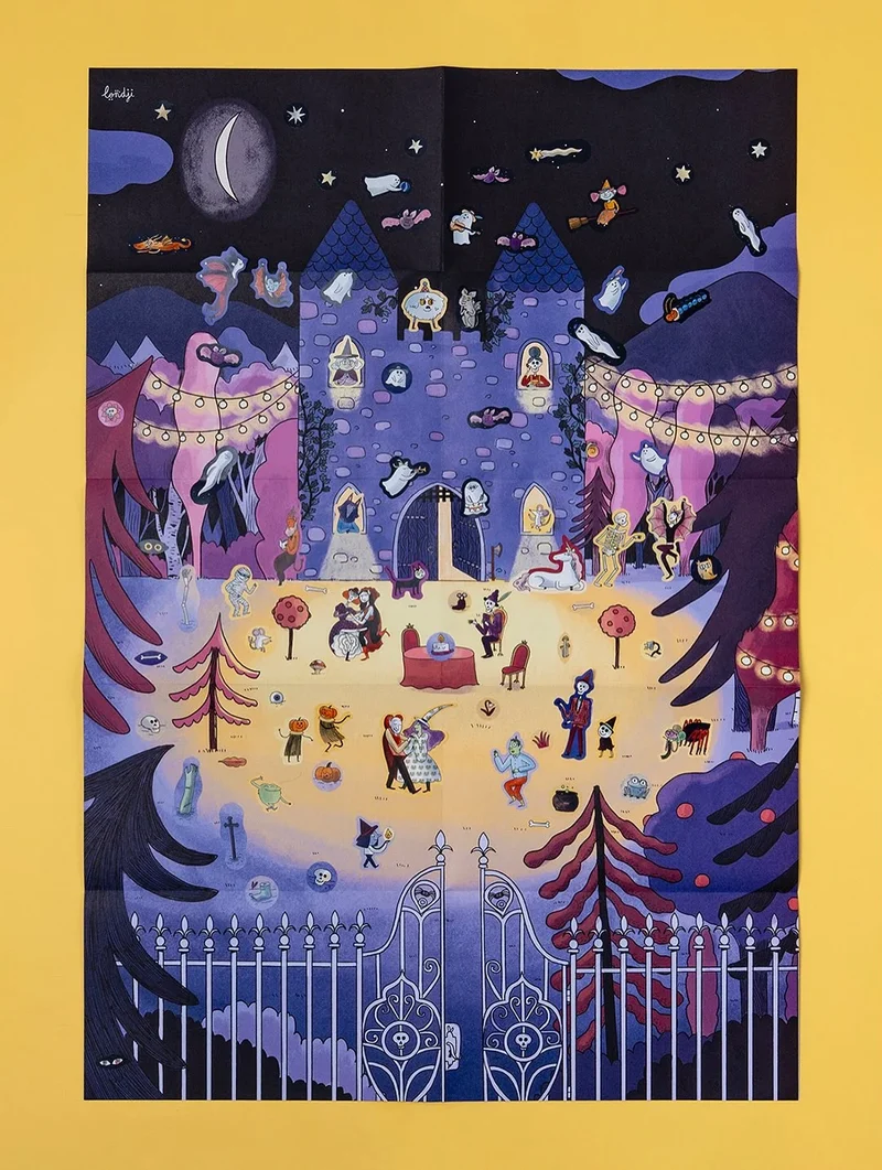 Affiche + 152 autocollants - Enchanted