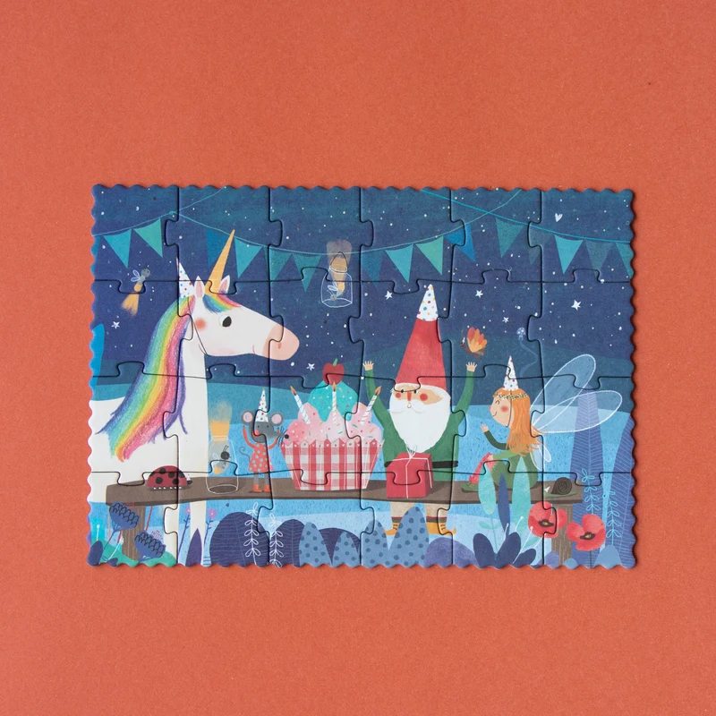 Casse-tête + jeu d'observation | Mini - Licorne