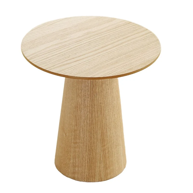 Bout de canapé D45 cm placage chêne