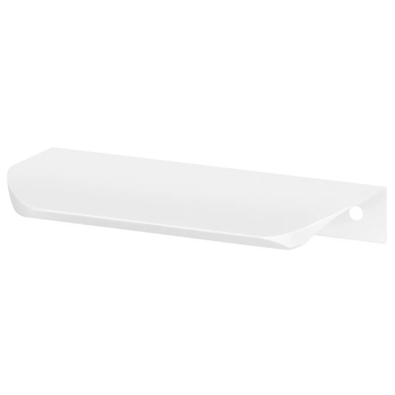Poignée profilée ronde 192mm (Longueur totale 212mm) - Blanc