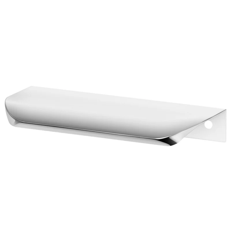 Poignée profilée Edge ronde 96mm (Longueur totale 116mm) - Électropoli