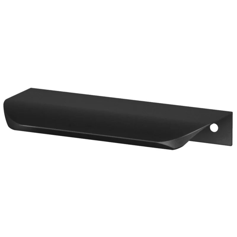 Poignée profilée Edge ronde 160mm (Longueur totale 180mm) - Noir mat