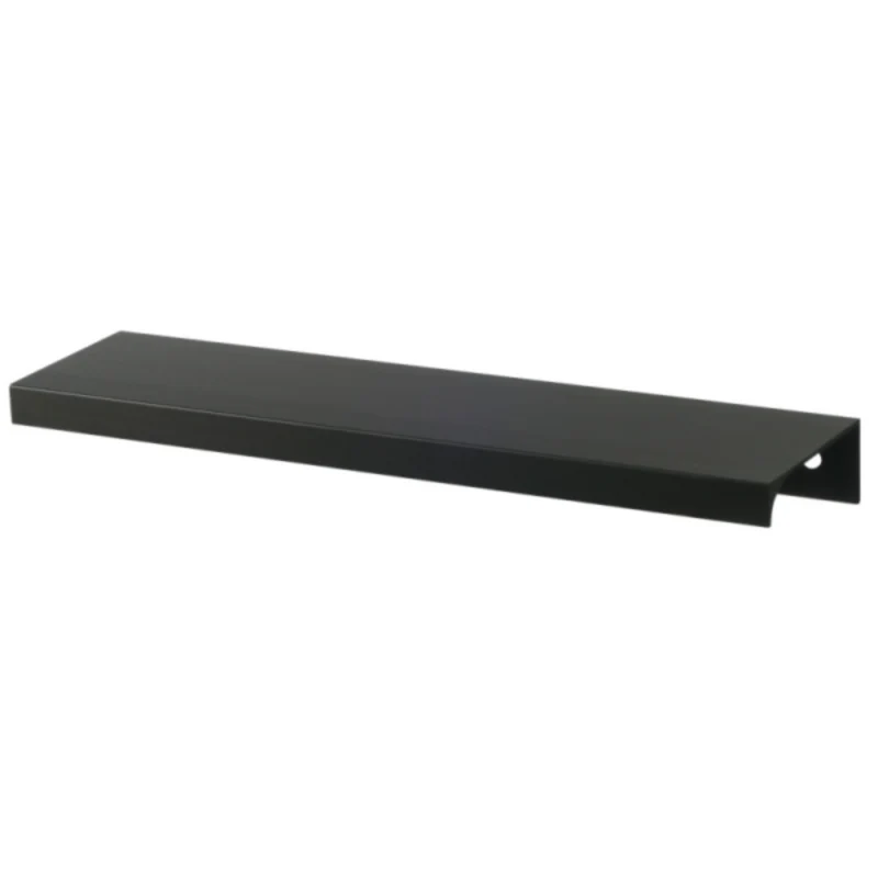 Poignée profilée Edge profil rond 416mm (Longueur totale 436mm) - Noir mat