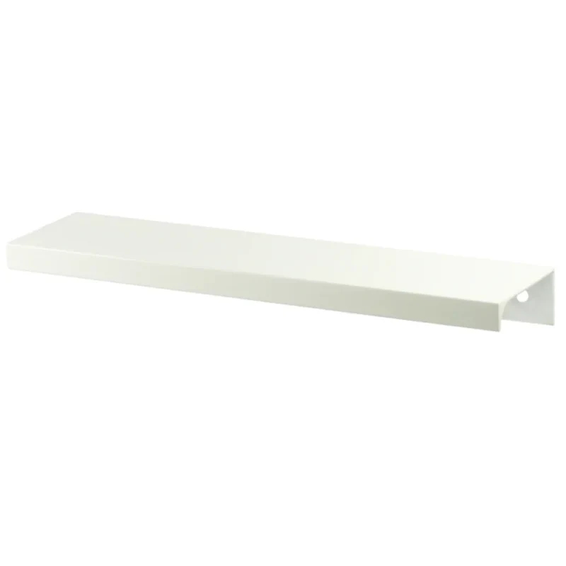 Poignée profilée Edge profil rond 416mm (Longueur totale 436mm) - Blanc
