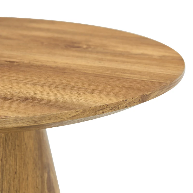 Table basse ronde Ø60 cm effet bois naturel au design scandinave MINIMALISTORGANIZER