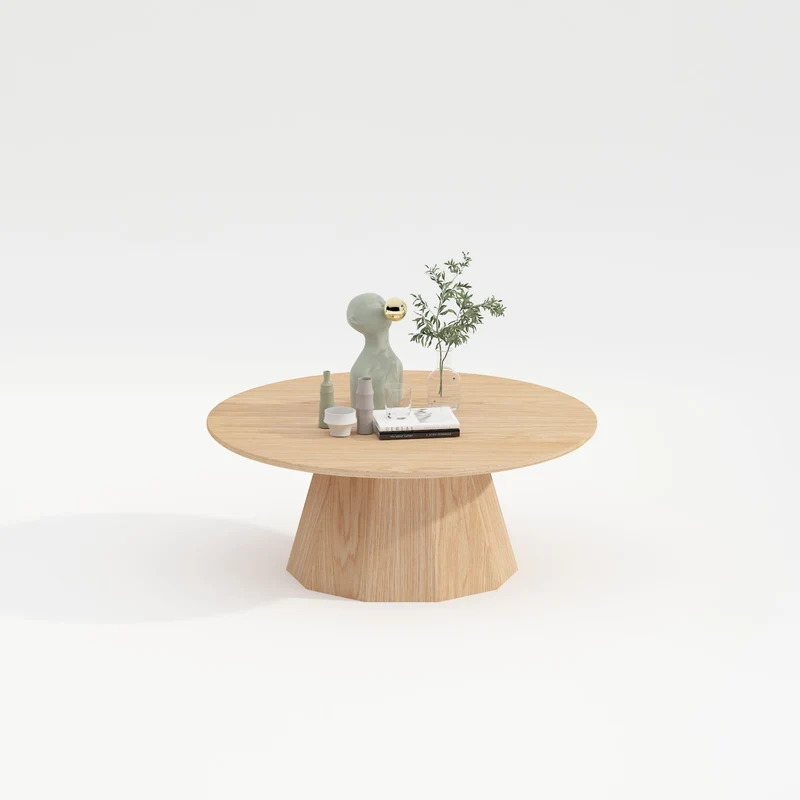 Table basse placage chêne naturel