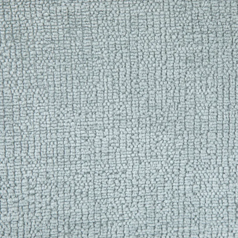 Chaise repas avec accoudoirs tissu chenille céladon pied métal