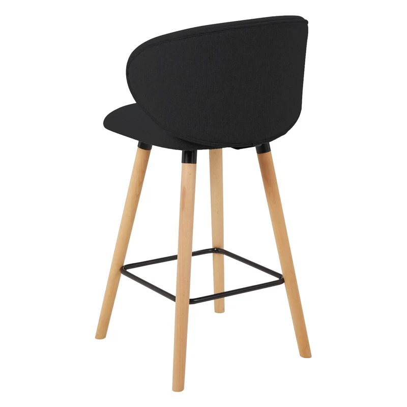 Chaise snack tissu noir