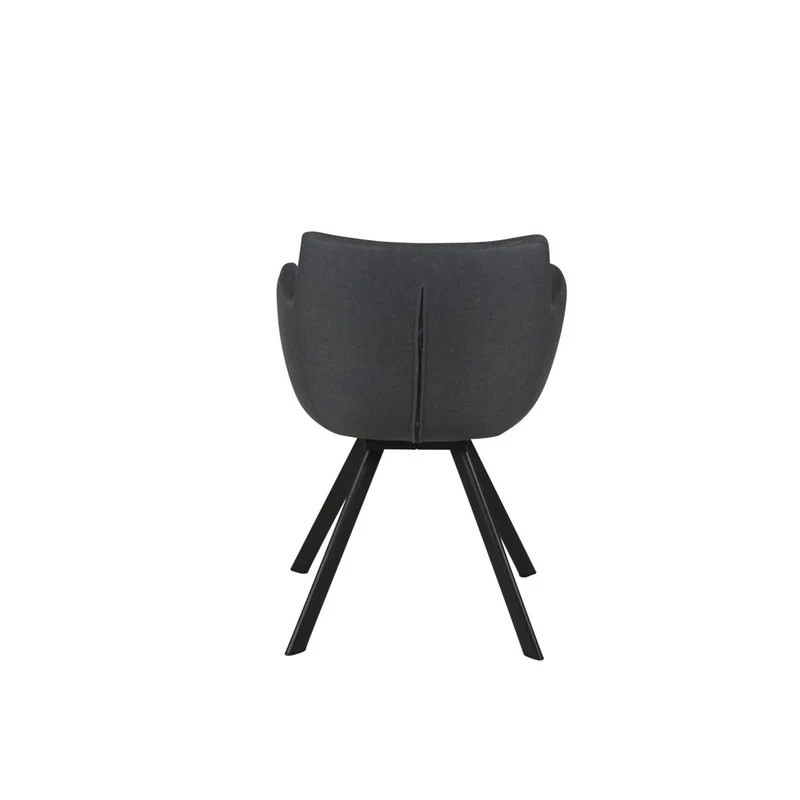 Fauteuil tissu gris foncé