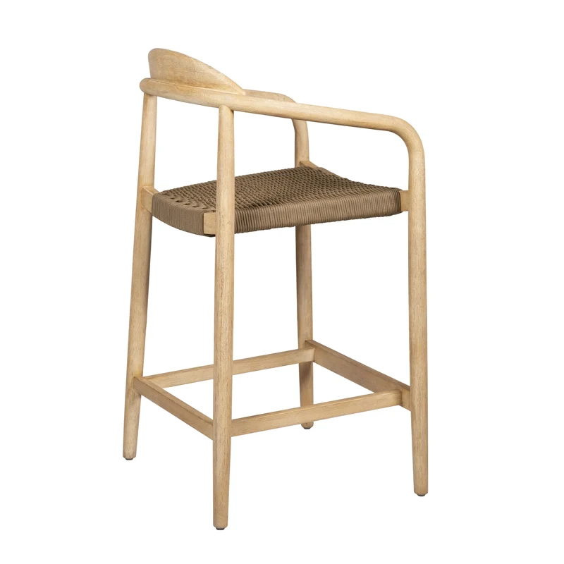 Chaise snack Eucalyptus et corde sable