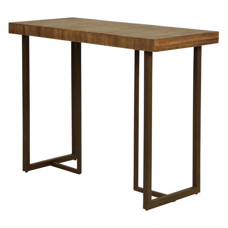 Table de bar teck recyclé 140cm