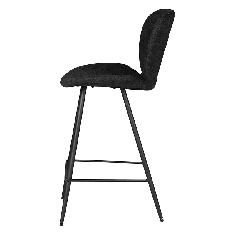 Chaise snack tissu noir