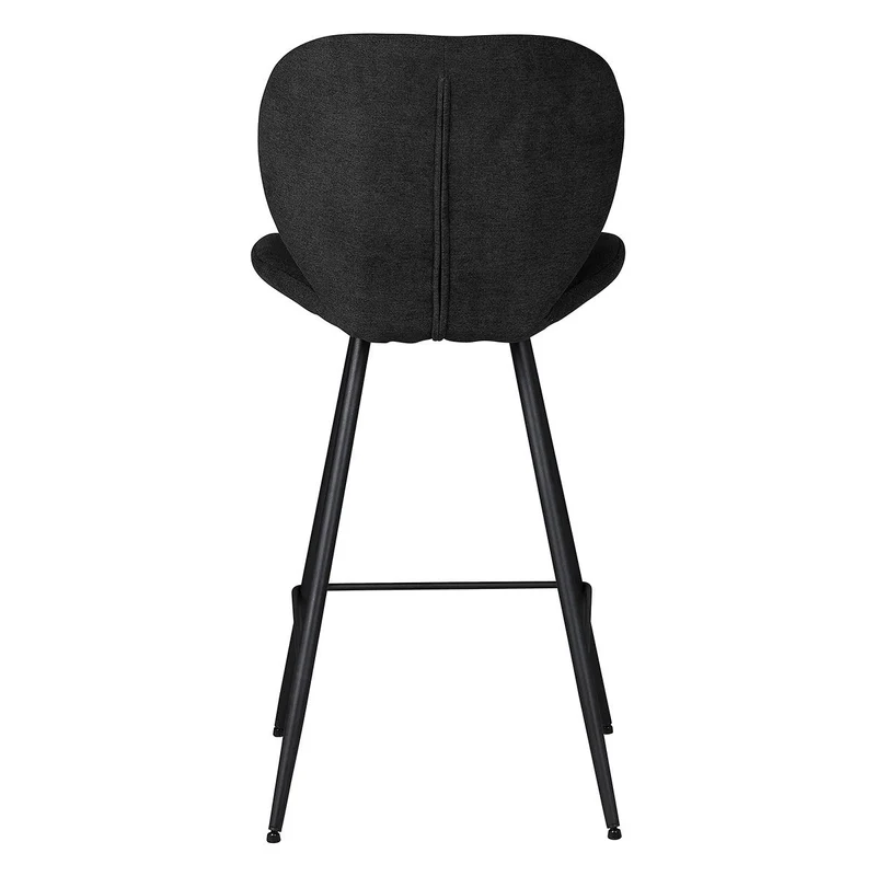 Chaise snack tissu noir