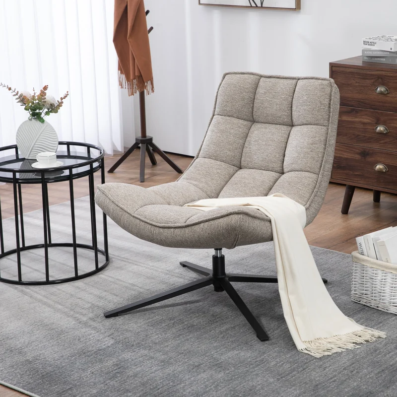 Fauteuil pivotant sable