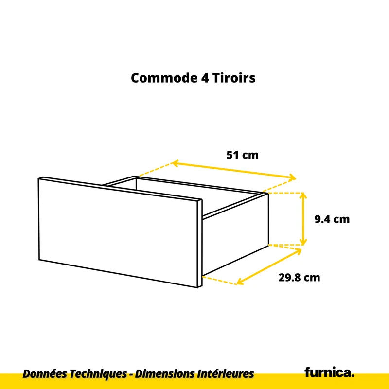 GABRIEL - Commode 10 Tiroirs (6+4) - H92/70 cm L160 cm P33 cm (Chêne Wotan)