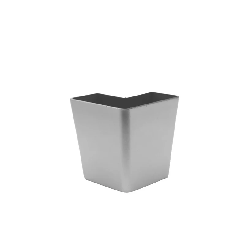 Pied de Meuble Carré 60x60mm - H60mm - Aluminium