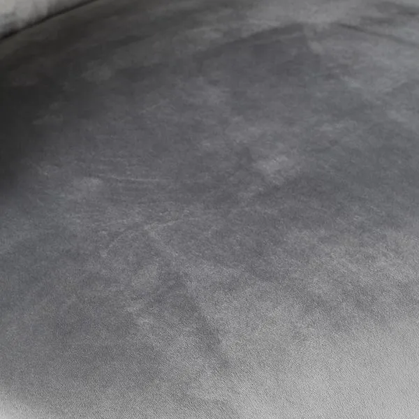 Chaise snack velours gris clair