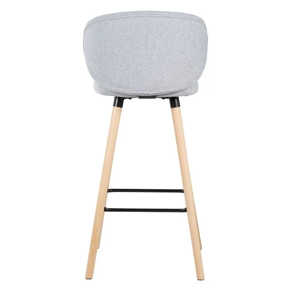 Chaise de bar tissu gris clair