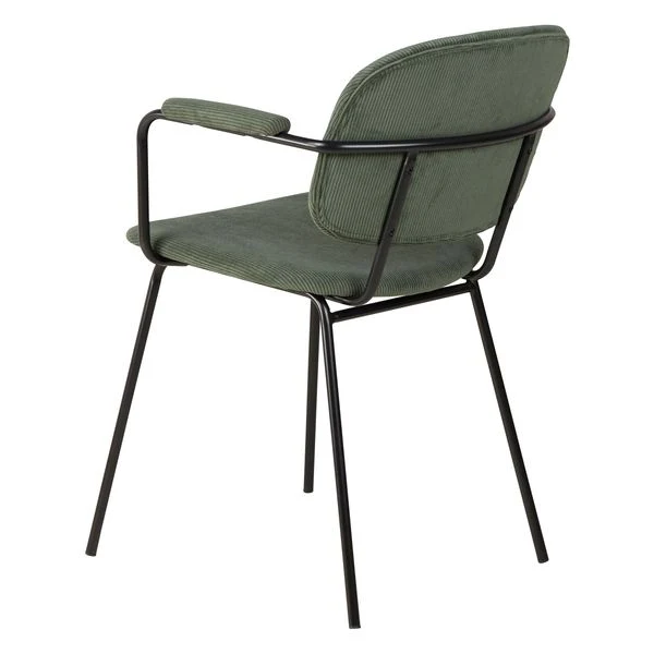 Fauteuil velours côtelé vert sapin