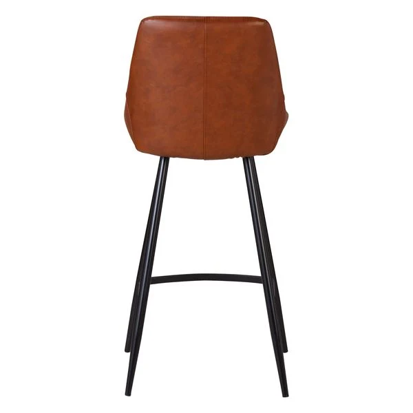 Chaise snack en PU marron