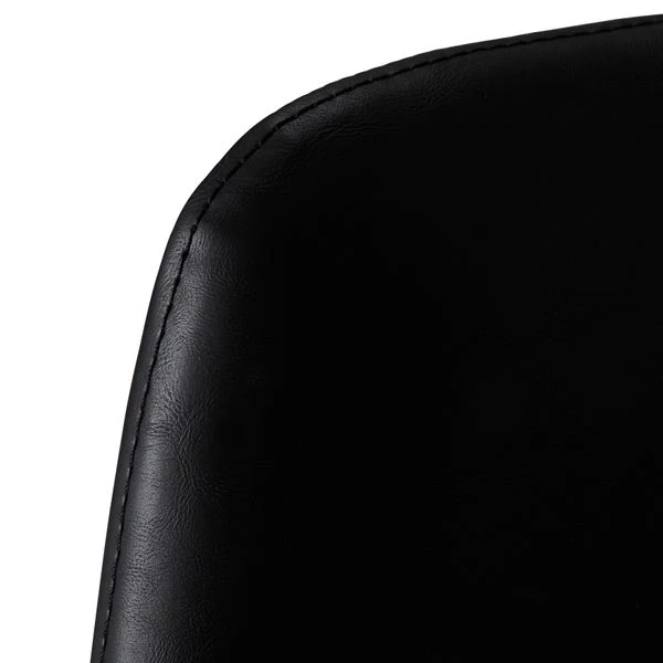 Chaise en PU noir