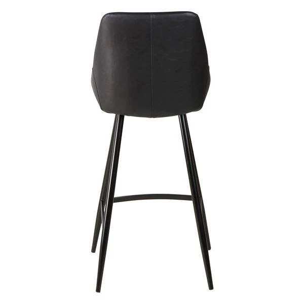 Chaise snack en PU noir