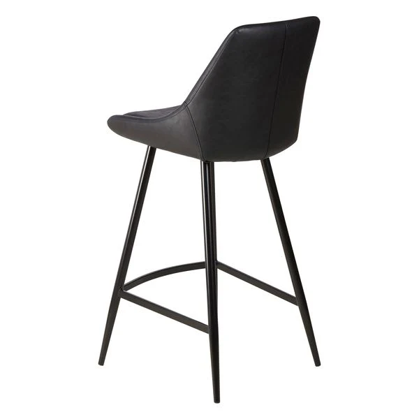 Chaise snack en PU noir