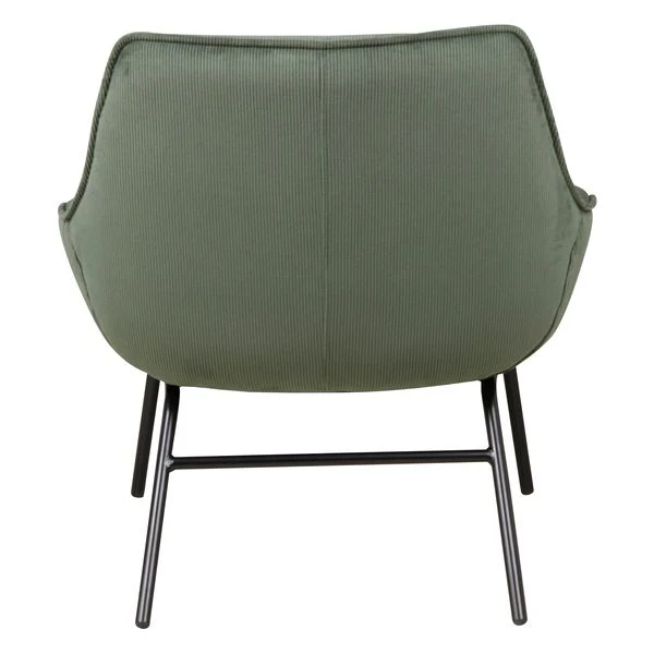 Fauteuil velours côtelé vert sapin