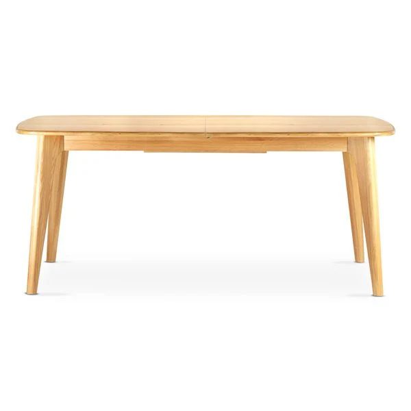 Table repas 180cm allonge intégrée chêne naturel