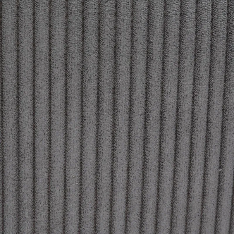 Fauteuil pivotant velours côtelé gris